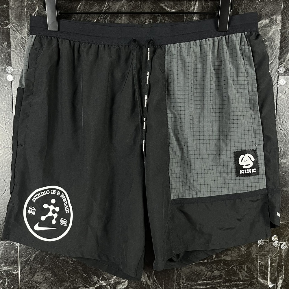 Nike Men's Black Dri-Fit Running Shorts Medium